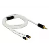 Audiokabel DeLOCK 85848 1,2 m 2,5 mm 2x MMCX wit