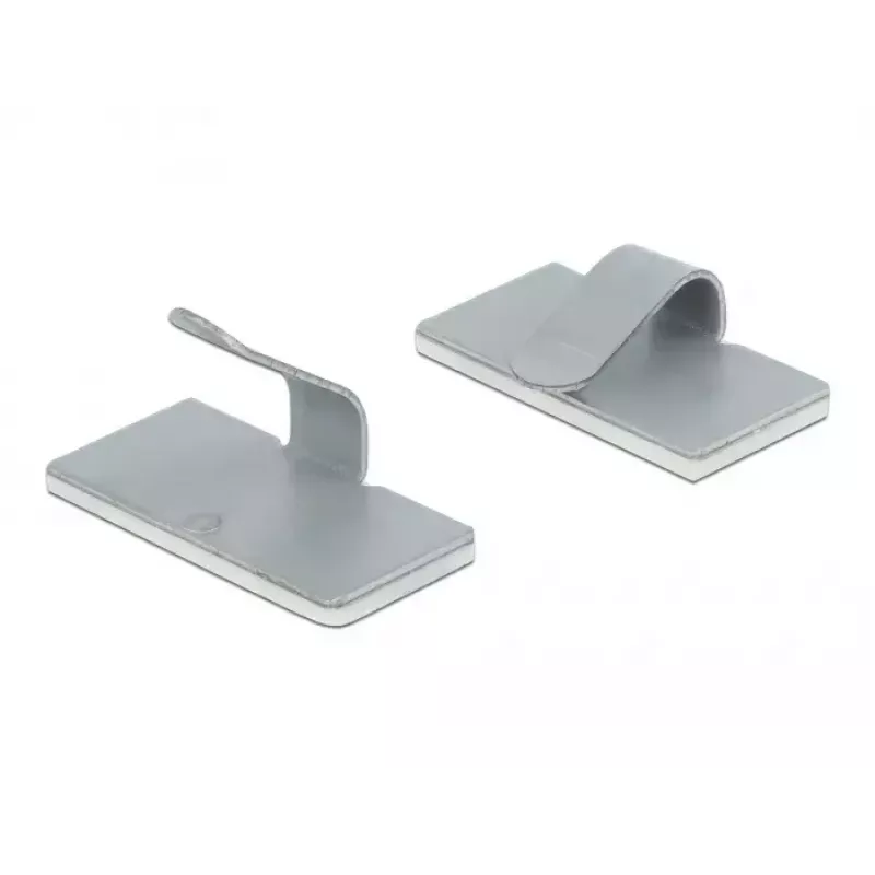 Kabelklem DeLOCK 60184 satijn roestvrijstaal 10 stuks