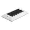 DeLOCK Kabelmanagement-afdekplaat 146 x 86 mm met zwarte borstelstrips, wit (66492)