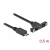 DeLOCK kabel USB 2.0 Micro-B bus paneelmontage naar USB 2.0 Micro-B stekker 0,5 m