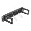 Borstelpaneel DeLOCK 10 inch kabelmanagement-borstelstrip met 2 haken 1U zwart