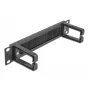Borstelpaneel DeLOCK 10 inch kabelmanagement-borstelstrip met 2 haken 1U zwart