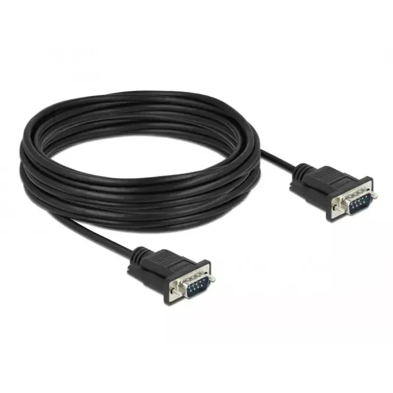 Seriële kabel DeLOCK 86577 zwart 10 m RS-232 Sub-D9