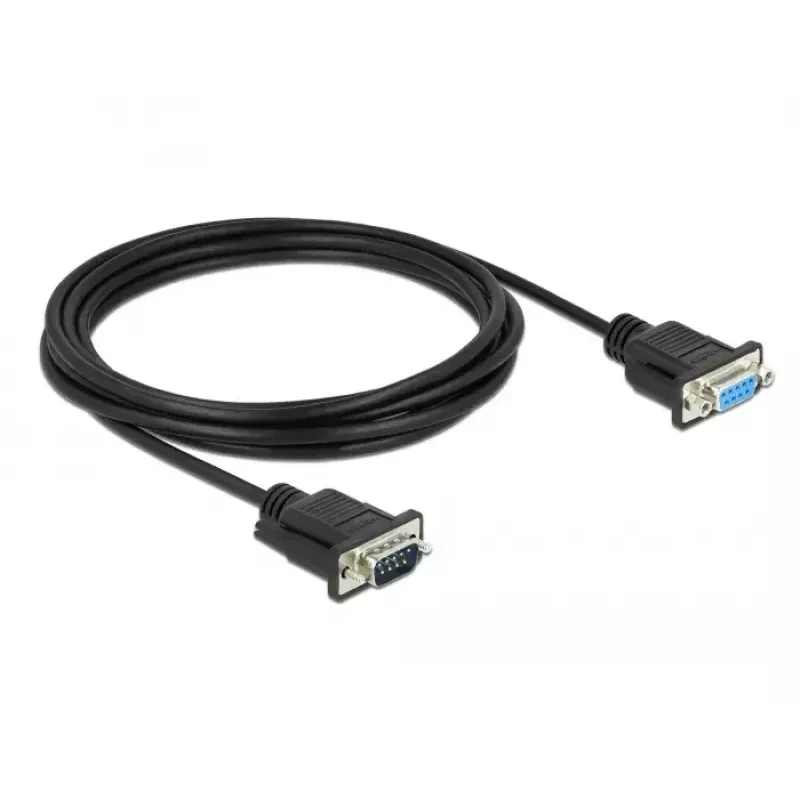 Seriële kabel DeLOCK 86603 zwart 3 m RS-232 Sub-D9