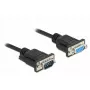 Seriële kabel DeLOCK 86603 zwart 3 m RS-232 Sub-D9