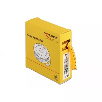 Kabelmarkeerder DeLOCK 18356 geel 500 stuks