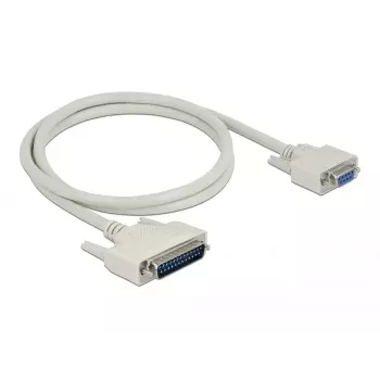Seriële kabel DeLOCK 84544 1 m D-Sub 25-pin D-Sub 9-pin beige
