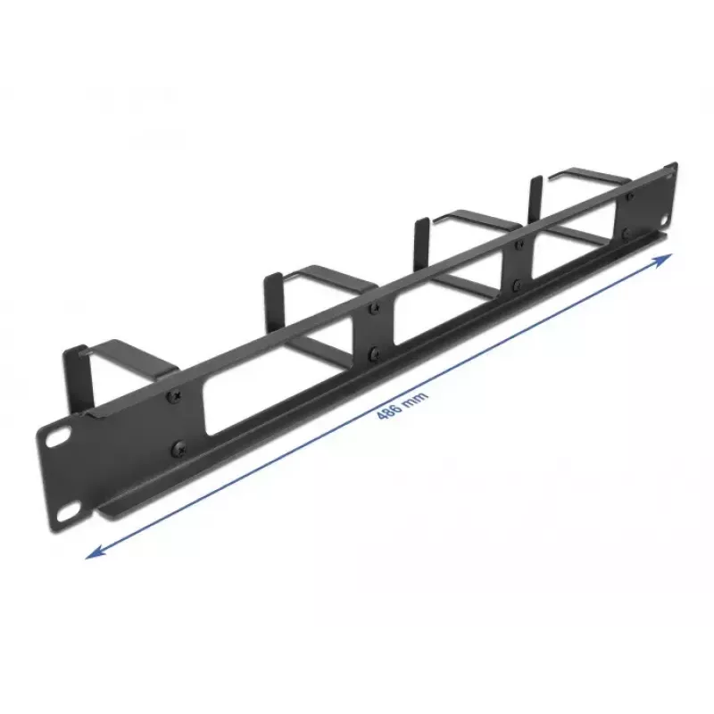 Kabelmanagementpaneel DeLOCK 19 inch 66658 zwart 1HE