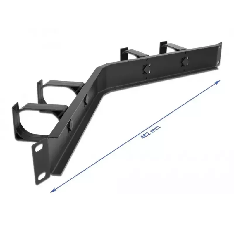 Kabelmanagementpaneel DeLOCK 19 inch 66667 zwart 1U met haken
