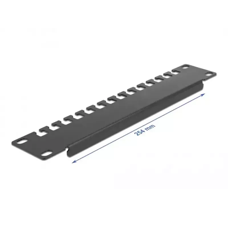 Kabelmanagementpaneel DeLOCK 10 inch kabelsteunrail 1U zwart