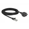 Netwerk-verlengkabel DeLOCK 87003 Cat.6A 3m zwart
