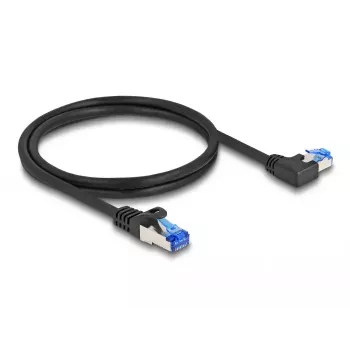 Netwerkkabel DeLOCK RJ45 Cat.6A S/FTP 1m zwart