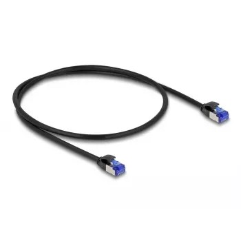 Netwerkkabel DeLOCK RJ45 Cat.6A S/FTP slank 0,5 m zwart