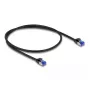 Netwerkkabel DeLOCK RJ45 Cat.6A S/FTP slank 0,5 m zwart