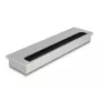 Bureaublad kabeldoorvoer DELOCK 66863, zilver, 80×300×28 mm, 1 stuk