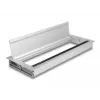 Kabeldoorvoer DELOCK 66864 voor bureau, zilver, 120×300×28 mm