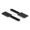 DeLOCK mini-klittenband kabelhouder 90 mm x 24 mm zelfklevend 10 stuks zwart