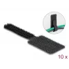 DeLOCK mini-klittenband kabelhouder 90 mm x 24 mm zelfklevend 10 stuks zwart