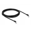 DeLOCK RJ45 netwerkkabel Cat.6A S/FTP 45° omlaag haaks 3 m zwart