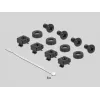 Kabelmanagement-paneel DeLOCK 10 inch kabeldoorvoerborstelstrip