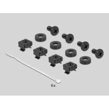 Kabelmanagement-paneel DeLOCK 10 inch kabeldoorvoerborstelstrip