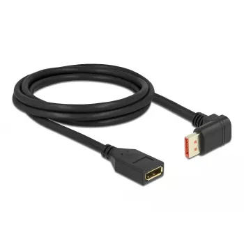 DisplayPort-verlengkabel DeLOCK 87091 2 m 90° omlaag gewinkeld