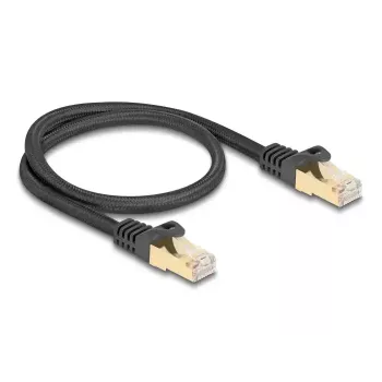 Netwerkkabel DeLOCK RJ45 80316 stekker op stekker Cat.6A 0,5 m zwart