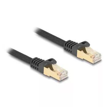 Netwerkkabel DeLOCK RJ45 80316 stekker op stekker Cat.6A 0,5 m zwart