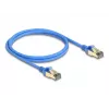 DeLOCK RJ45-netwerkkabel Cat.8.1 F/FTP slank 1 m blauw