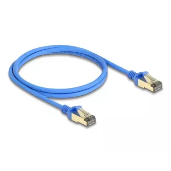 DeLOCK RJ45-netwerkkabel Cat.8.1 F/FTP slank 1 m blauw