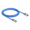 DeLOCK RJ45-netwerkkabel Cat.8.1 F/FTP slank 3 m blauw