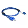 DeLOCK glasvezelkabel LC duplex naar SC duplex singlemode OS2 2 m