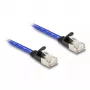 Netwerkkabel DeLOCK RJ45 plat Cat.6A 5m blauw