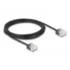 Netwerkkabel DeLOCK RJ45 Cat.6 UTP ultra slank 3m zwart
