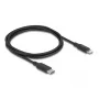 Kabel DELOCK USB-C naar Lightning slank 1 m, Lightning ↔ USB-C, 9 V 3 A, 3,3 mm, MFi