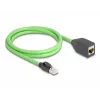 Netwerkkabel DeLOCK 80880 RJ-45 Cat6a 1 m groen