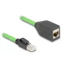 Netwerkkabel DeLOCK 80880 RJ-45 Cat6a 1 m groen