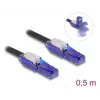 Netwerkkabel DeLOCK 80925 RJ-45 Cat6 0,5 m zwart violet
