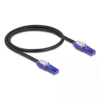 Netwerkkabel DeLOCK 80925 RJ-45 Cat6 0,5 m zwart violet