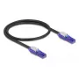 Netwerkkabel DeLOCK 80925 RJ-45 Cat6 0,5 m zwart violet