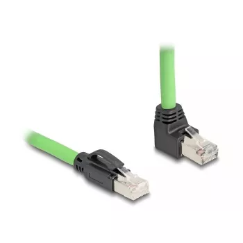 Netwerkkabel DeLOCK 80894 RJ-45 Cat6a 5 m zwart groen