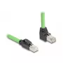 Netwerkkabel DeLOCK 80894 RJ-45 Cat6a 5 m zwart groen