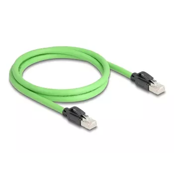 Netwerkkabel DeLOCK RJ45 Cat.6A stekker naar stekker 1 m groen