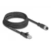 Netwerkkabel DeLOCK 80591 M12 naar RJ-45 Cat5e 3m zwart