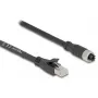Netwerkkabel DeLOCK 80590 M12 naar RJ-45 Cat5e 2 m zwart