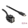 DeLOCK USB-kabel 0,5 m USB 2.0 USB-A USB-C 88056