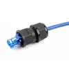 DeLOCK doorvoerkoppeling RJ45 IP67 waterdicht zwart