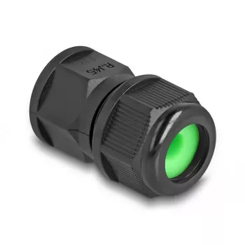 DeLOCK doorvoerkoppeling RJ45 IP67 waterdicht zwart