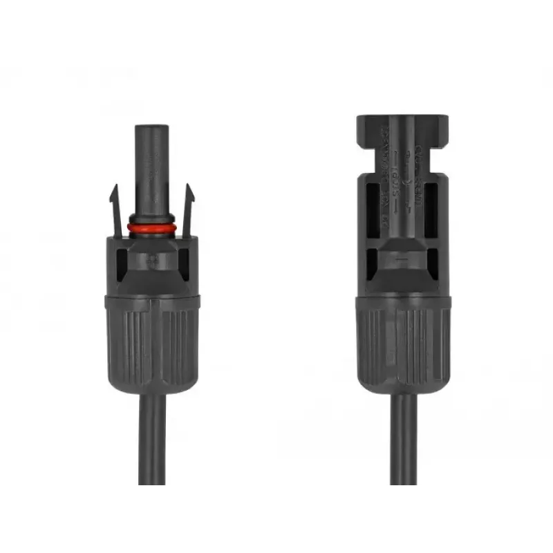 Kabel DeLOCK DL4 solarkabel 6 mm² stekker naar bus 3 m zwart