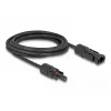 Kabel DeLOCK DL4 solarkabel 4 mm² stekker naar bus 3 m zwart